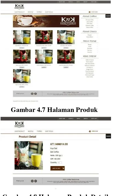 Gambar 4.7 Halaman Produk 