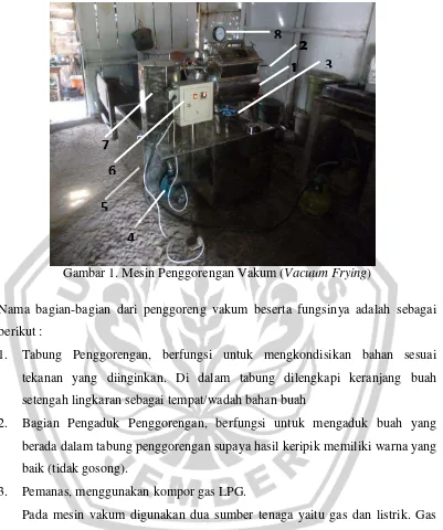 Gambar 1. Mesin Penggorengan Vakum (Vacuum Frying) 