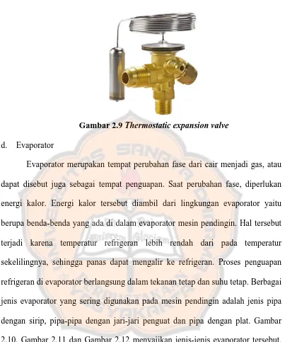 Gambar 2.9 Thermostatic expansion valve  