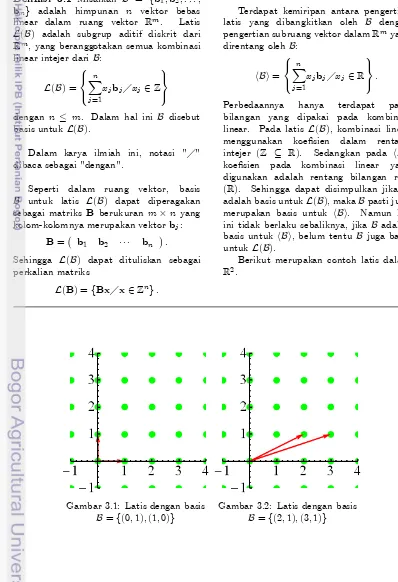 Gambar 3.1: Latis dengan basis