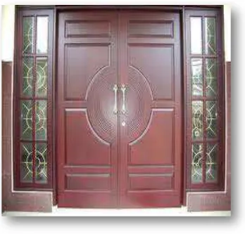 Gambar 8.  Ornamen pintu Vihara Sanatha Maeitreya 
