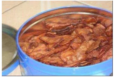 Gambar 1. Kripik buah pepaya 