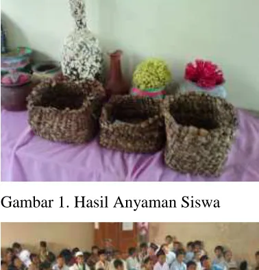 Gambar 1. Hasil Anyaman Siswa 