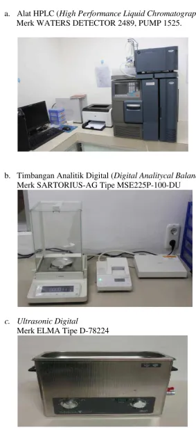 Gambar alat-alat yang digunakan: 