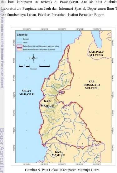 Gambar 5. Peta Lokasi Kabupaten Mamuju Utara. 