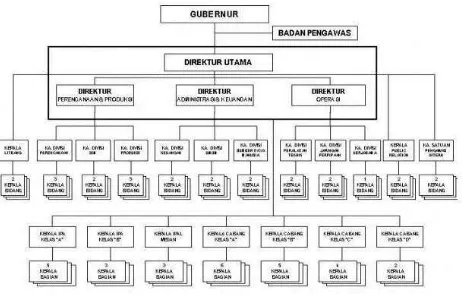 Gambar 5.1. Struktur Organisasi PDAM Tirtanadi Medan 
