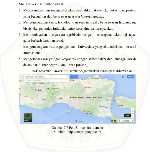 Gambar 2.7 Peta Universitas Jember 