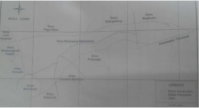 Gambar I: Peta Kecamatan Sipoholon 