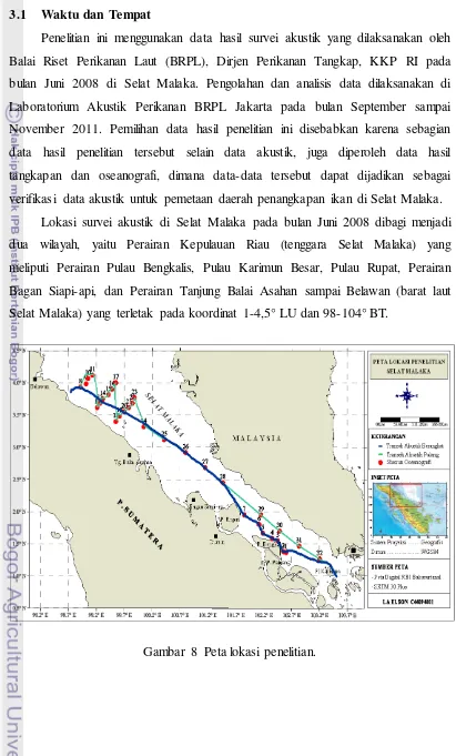 Gambar 8  Peta lokasi penelitian. 