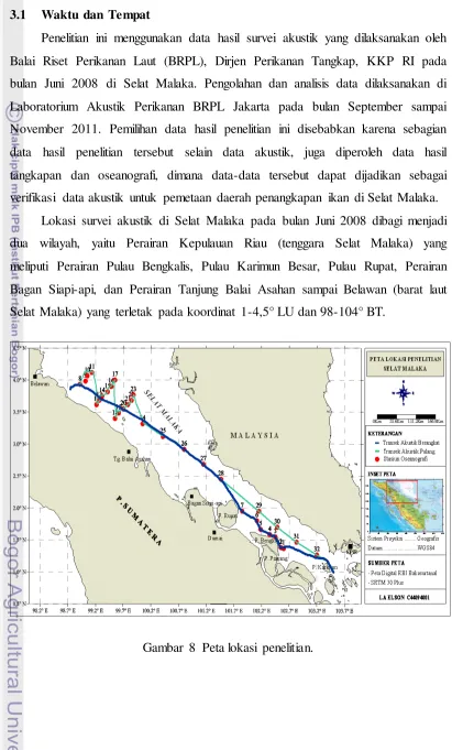 Gambar 8  Peta lokasi penelitian. 