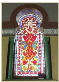 Gambar 58: Ornamen Geometris Yang Terdapat Pada Menara Masjid 