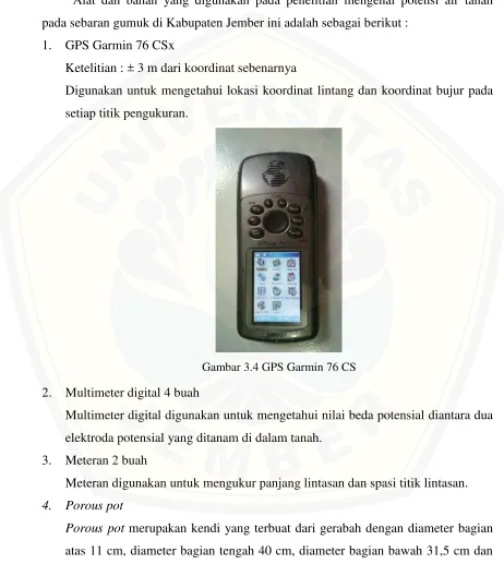 Gambar 3.4 GPS Garmin 76 CS 