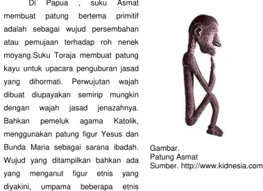 Gambar. Patung Asmat 