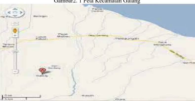 Gambar2. 1 Peta Kecamatan Galang 