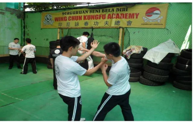 Gambar 10.Latihan Berpasangan Wing Chun 