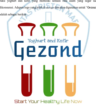 Gambar 1.2.1 Logo “Gezond” Yoghurt and Kefir  