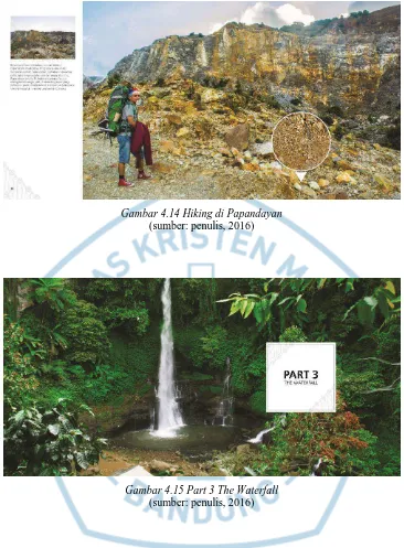 Gambar 4.14 Hiking di Papandayan (sumber: penulis, 2016) 