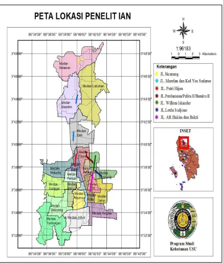 Gambar 1.Peta Administrasi Kota Medan 