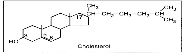 Gambar 2.3 Struktur Kolesterol 