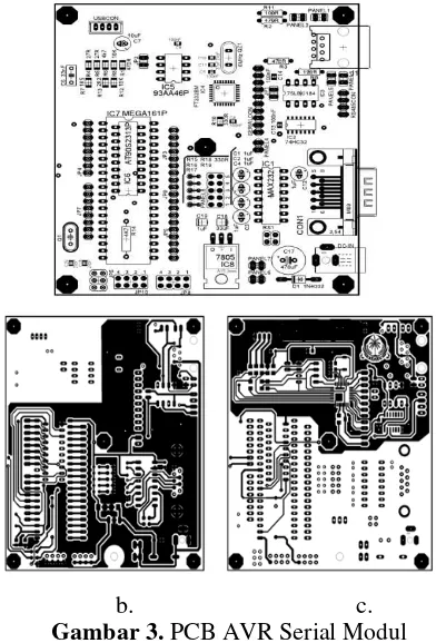 Gambar 3. PCB AVR Serial Modul 
