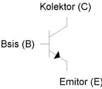 Gambar 2.5 Simbol transistor NPN 