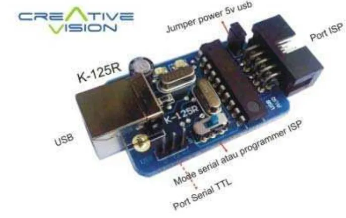 Gambar 41. Kabel data K-125R USB AVR Programmer 