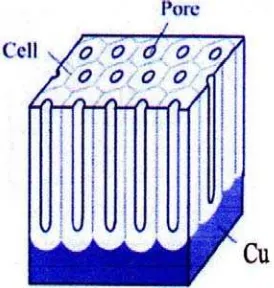 Gambar 5. Proses pembentukan pori – pori lapisan oksida (Electromechanical Design Handbook, 1999) 