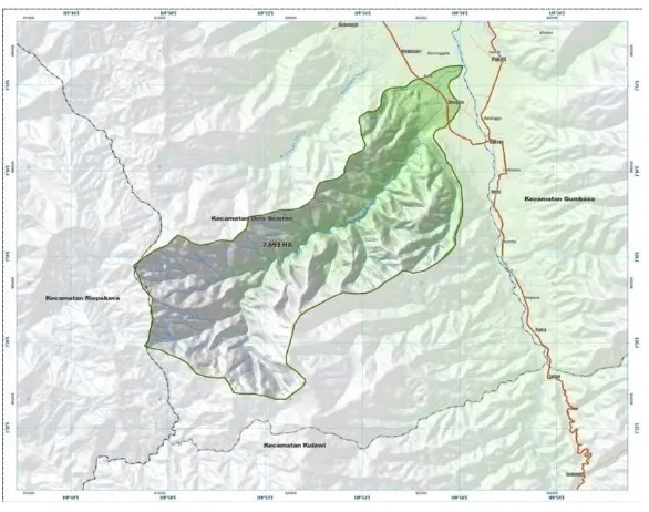 Gambar 2  Peta DAS Bangga (Sumber : BMKG Stasiun Geofisika Balaroa)