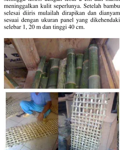 Gambar 7. Bakesting dari tripleks 