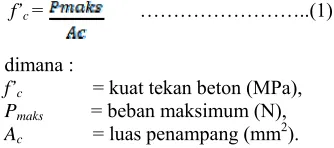 Tabel 1. Ketentuan Sifat Campuran 