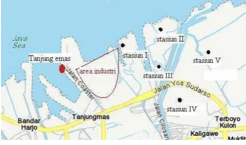 Gambar 1. Peta pengambilan sampel 