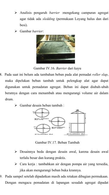 Gambar IV.16. Barrier dari kayu