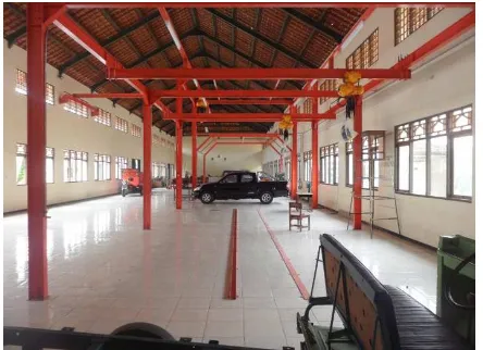 Gambar 9. Ruangan Bengkel Perakitan Mobil Esemka  di SMK N 2 Surakarta