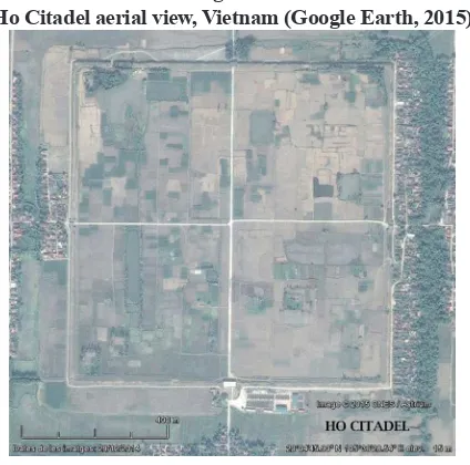 Figure 4  Ho Citadel aerial view, Vietnam (Google Earth, 2015)