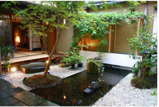 Gambar : Taman pada rumah tradisional Jepang (minka) 