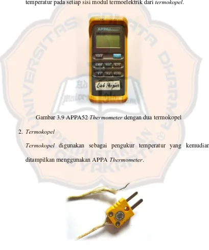 Gambar 3.9 APPA52 Thermometer dengan dua termokopel 