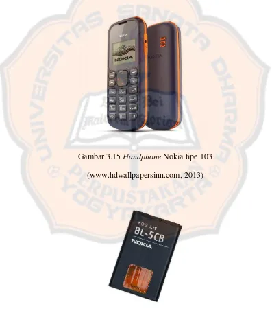 Gambar 3.15 Handphone Nokia tipe 103 