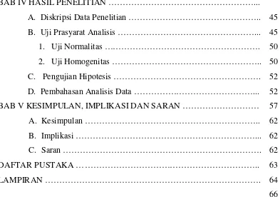 Tabel 1. Randomized Control Group Pretest-Posttest Design ………… 