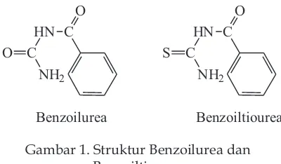 Gambar 1. Struktur Benzoilurea dan 