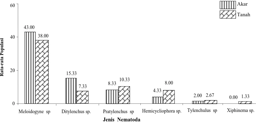Tabel 2. Jumlah Nematoda Pada Sampel Akar dan Tanah Pertanaman Tomat  di Desa Sidera Kec