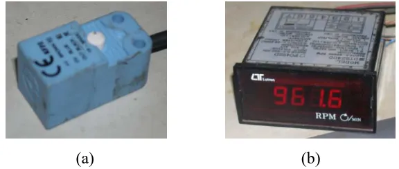 Gambar 3.3. (a). Proximity Sensor; (b). Proximity Sensor Display 