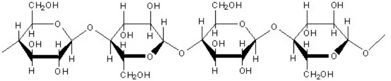 Gambar 4. Struktur selulosa (Harnum 2008) 