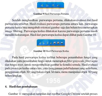 Gambar 9 Hasil Purwarupa Pertama