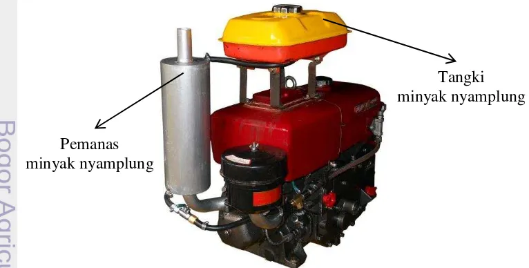 Gambar 6. Motor bakar diesel Dong Feng R180 yang telah dimodifikasi 