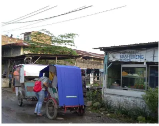Gambar 3 : Penarik Becak Di Kampung Susuk 