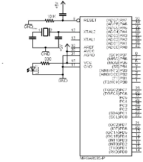 Gambar 4.1 Rangkaian Pengujian Mikrokontroler 