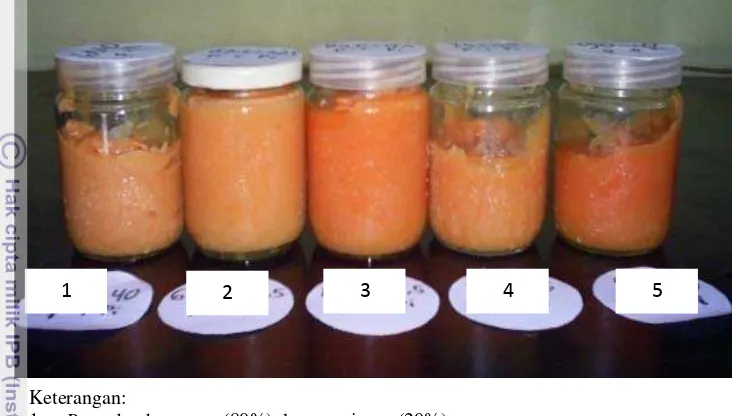  Gambar 11.  Formula puree buah yang dibuat dari hasil olahan Minitab 15   
