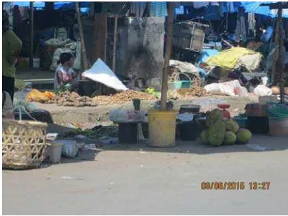 Gambar IV.3. Keadaan Pasar Dwikora di Sore Hari 