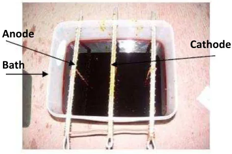 Fig. 1 Electrolyte bath for chrome plating 