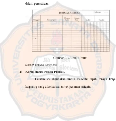 Gambar 2.3 Jurnal Umum 